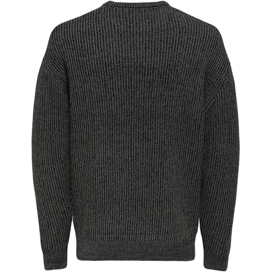 Maglie a manica lunga Uomo Only & Sons - Onsjoe Rlx Crew Knit - Grigio