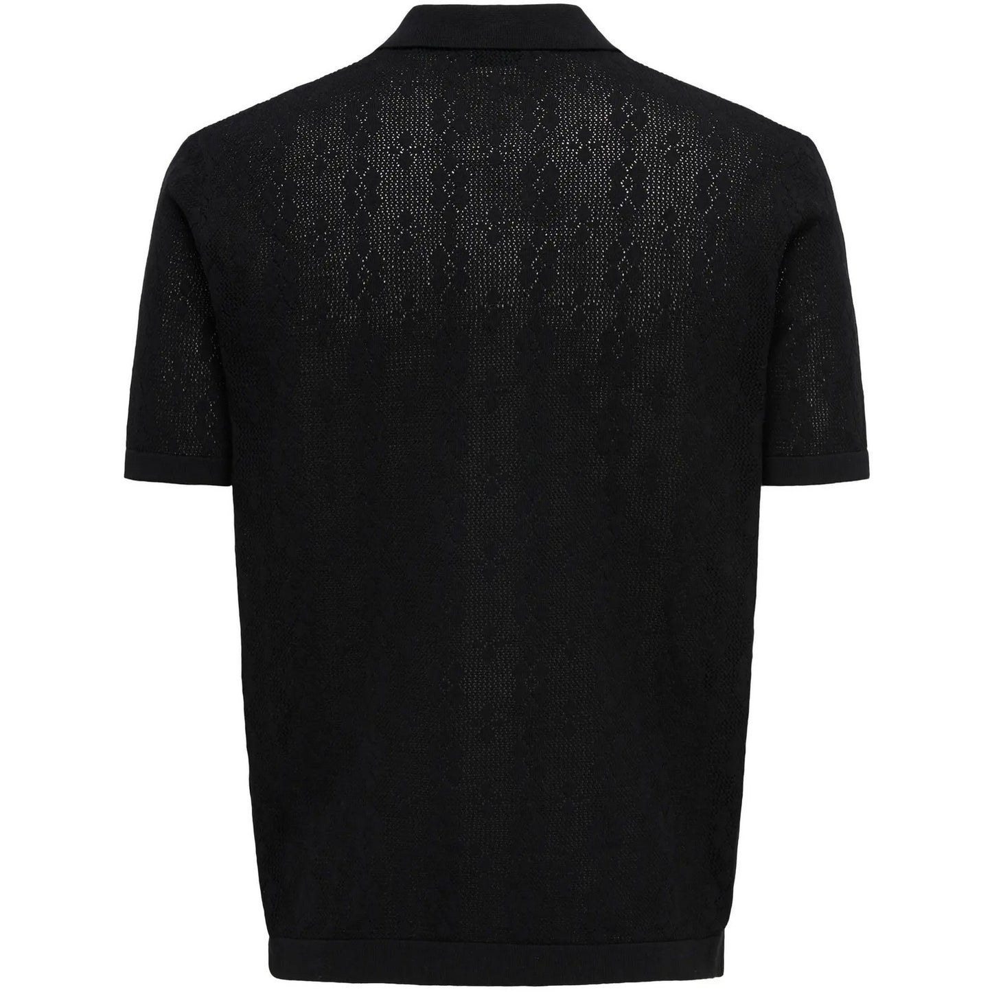 Cardigan Uomo Only & Sons - Onsken Life Reg 12 Ss Shirt Knit - Nero