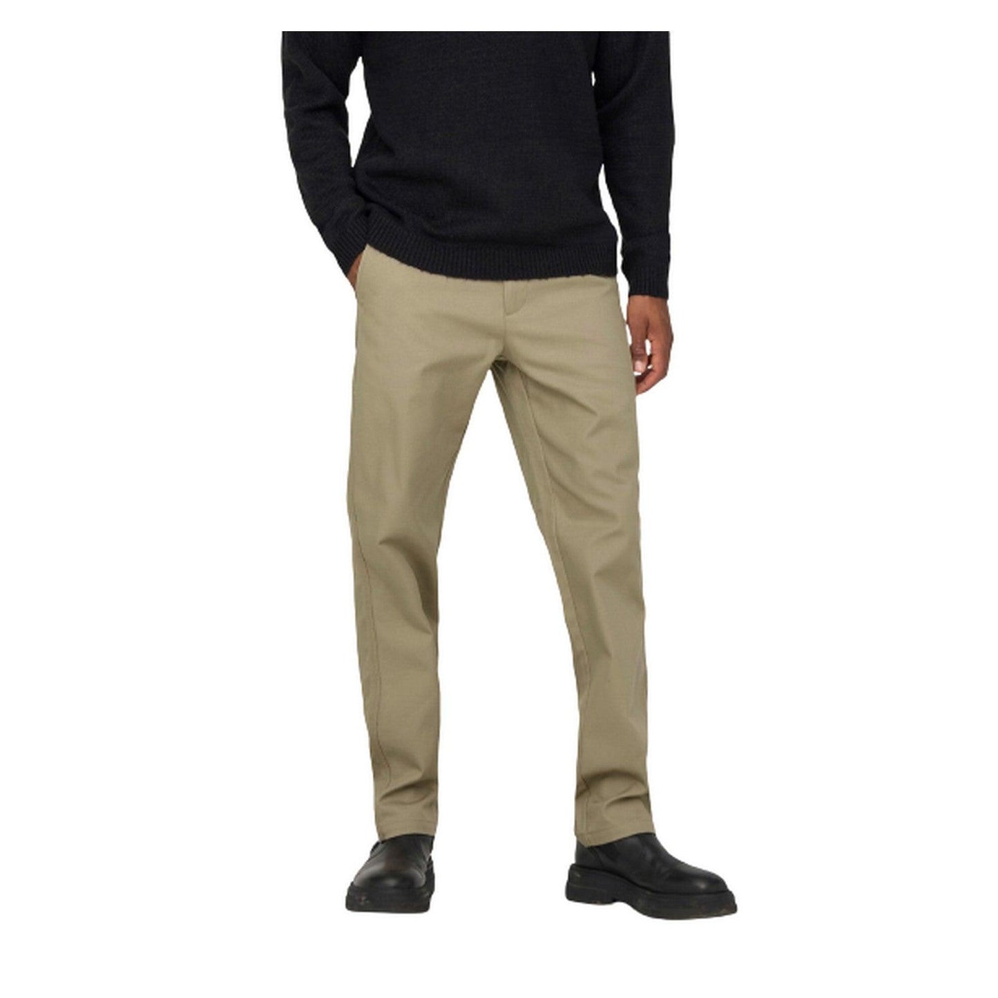 Pantaloni Uomo Only & Sons - Onsedge-Ed Loose 0073 Pant Noos - Beige