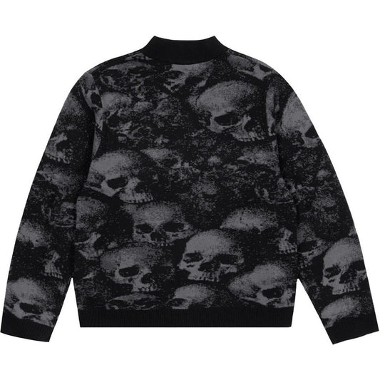 Felpe con cappuccio Uomo Propaganda - Zip Up Sweater Ossuary - Nero
