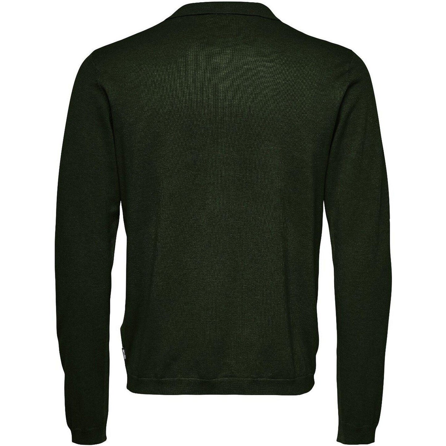 Only & Sons Chemises pour hommes - Onswyler Life Reg 14 Ls Polo Knit - Vert
