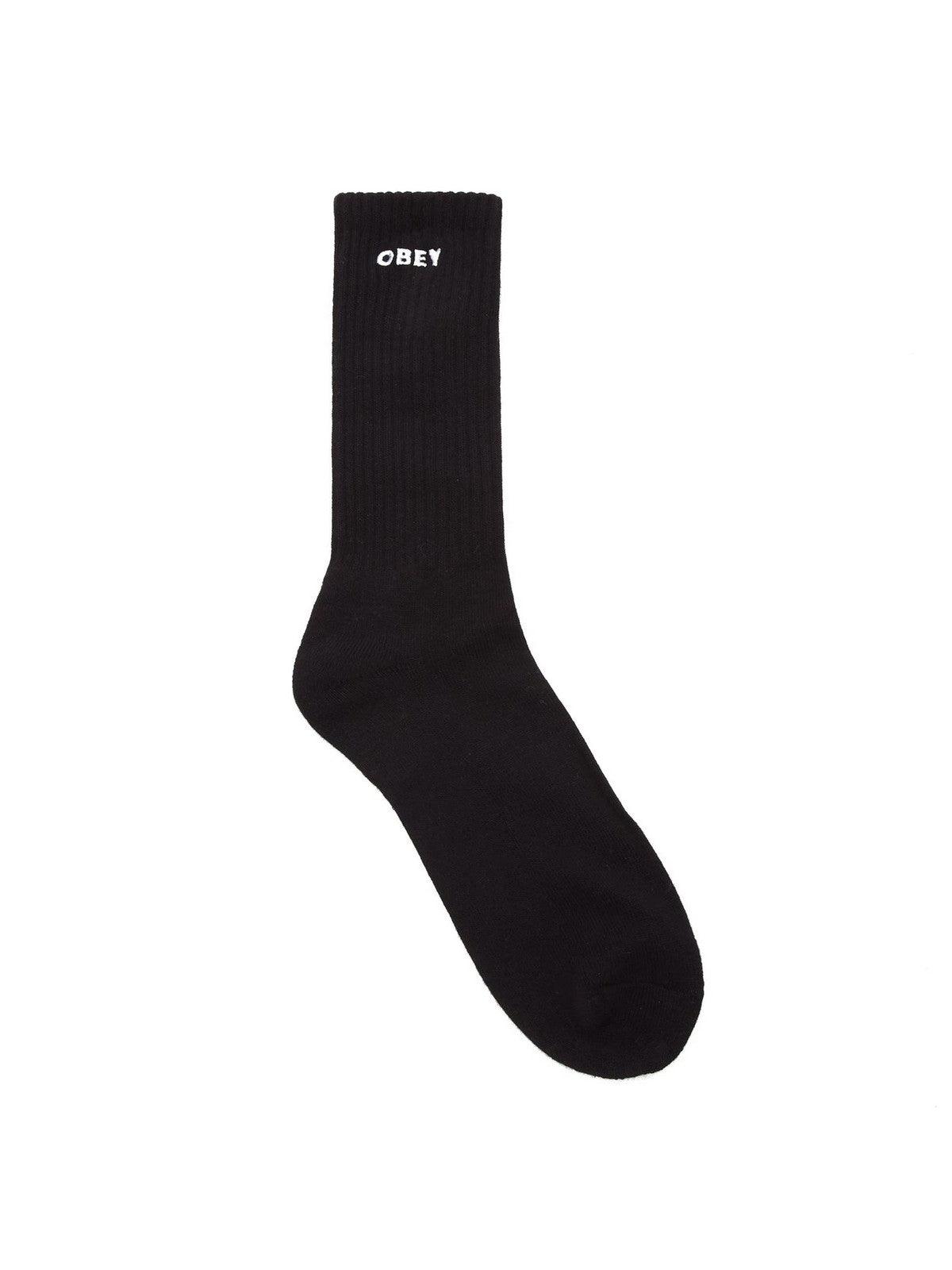 Obey Men's Socks - Obey Bold Socks - Black