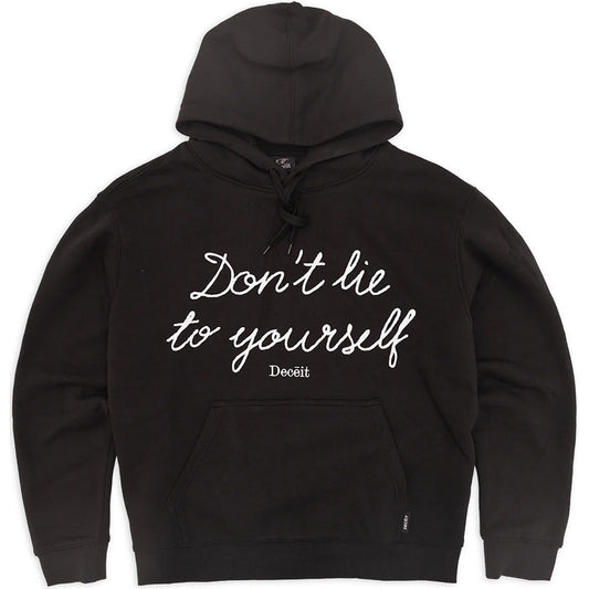 Sudaderas con capucha Deceit para hombre - Sudadera con capucha Deceit Dlty - Negro