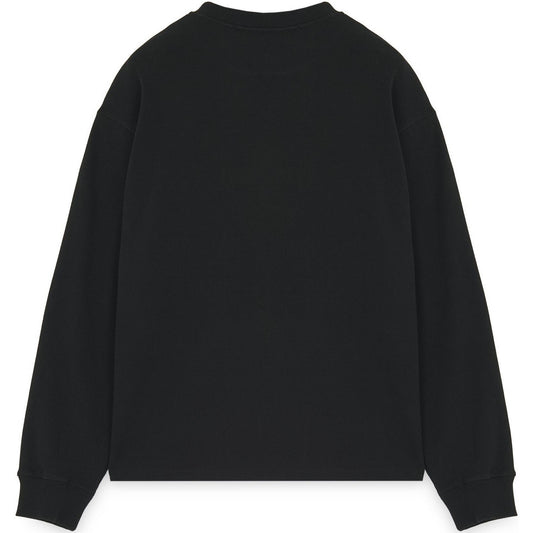 T-shirt Uomo Iuter - Label Ribbed Ls Tee - Nero