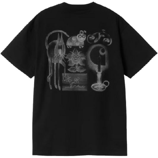 Carhartt Wip Men's T-shirt - S/S Okniceok 01 T-Shirt - Black