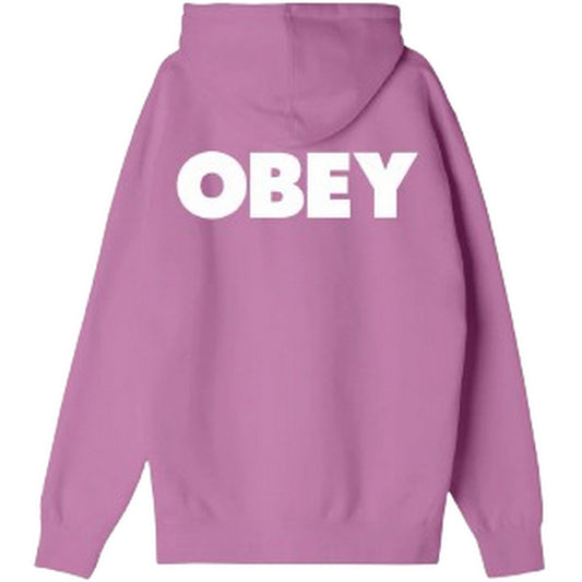 Męskie bluzy z kapturem Obey — Polar z kapturem Obey Bold Premium — różowy