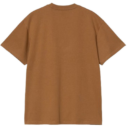 Carhartt Wip Herren T-Shirt – S/S Pocket Heart T-Shirt Bio-Baumwolle – Braun