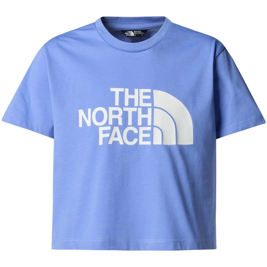 T-shirt Ragazza The North Face - Girl’s S/S Crop Easy Tee - Blu