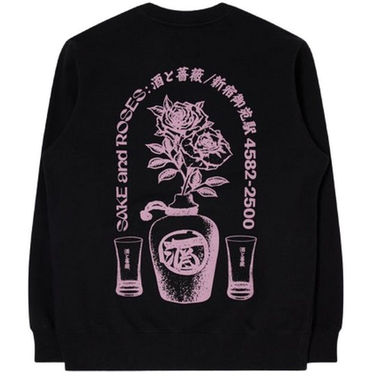 Bluzy męskie Edwin – Sweat Sake And Roses – Czarne