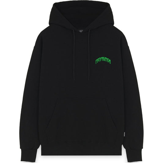 Bluzy męskie Propaganda - Bluza z trójkątną panterą - Czarna