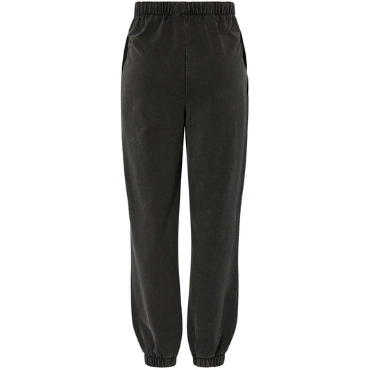 Pantalones de mujer Pieces - Pcchilli Hw Washed Sweat Pants Noos Bc - Negro
