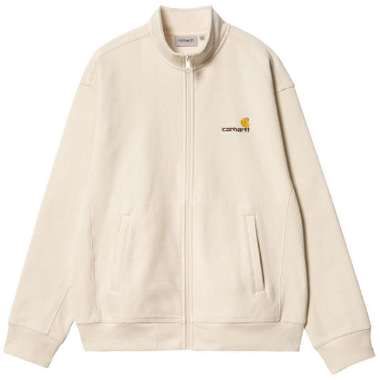 Carhartt Wip Herren-Kapuzenpullover – American Script Jacket Baumwolle/Polyester-Sweat – Weiß