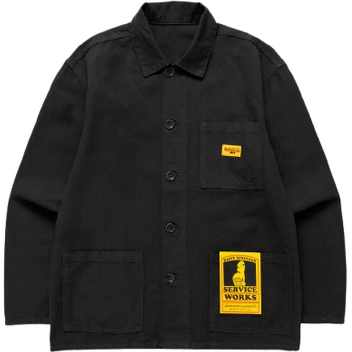 Camicie casual Uomo Service Works - Canvas Chore Shirt - Nero
