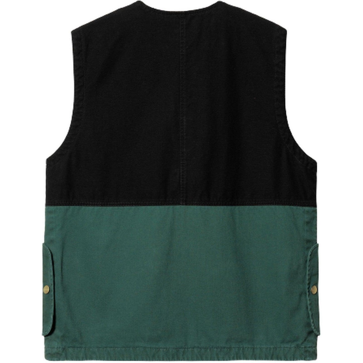 Gilet Uomo Carhartt Wip - Heston Vest Cotton Canvas - Nero