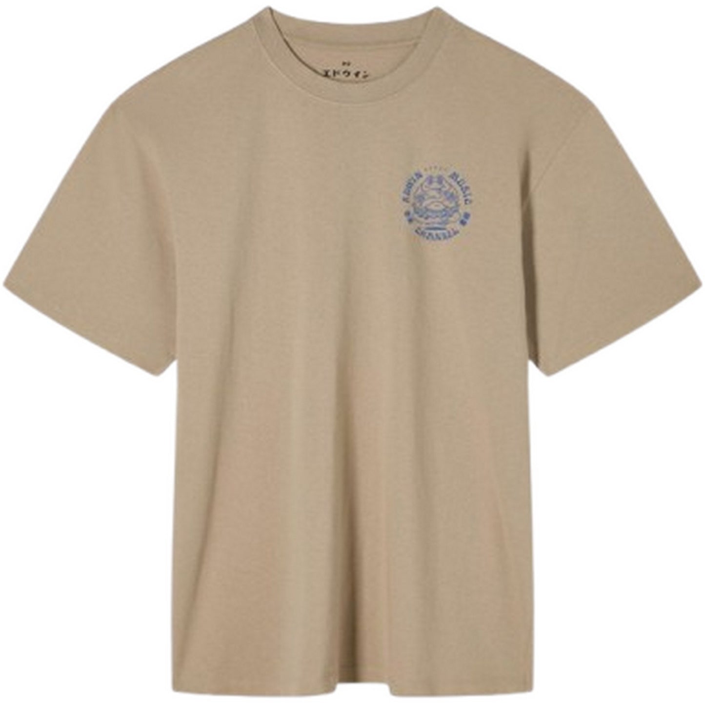 T-shirt Uomo Edwin - Edwin Music Channel Ts - Beige