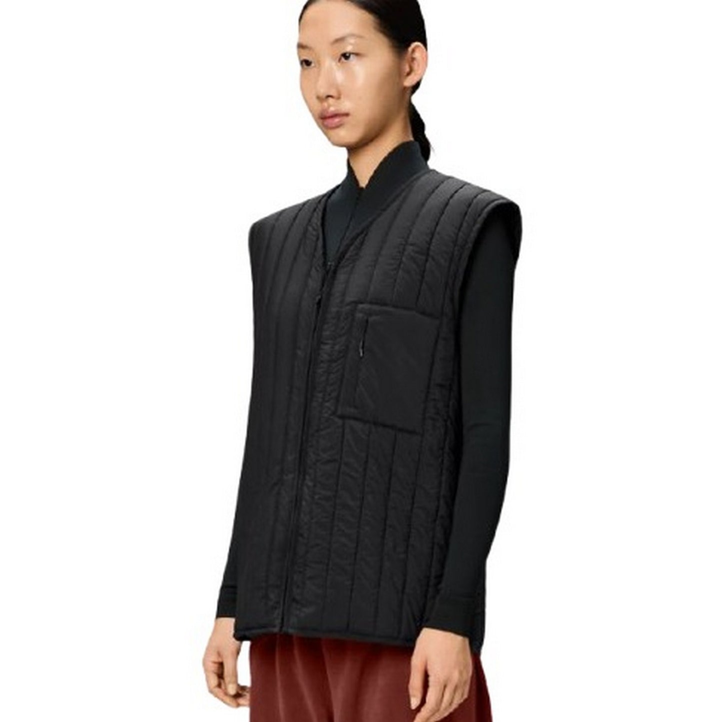 Rains Women's Vest - Banja Liner Vest - Black