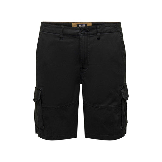Short cargo Onsdean-Mike Life 0032 Only & Sons pour hommes - Noir