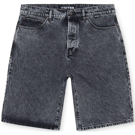 Iuter Bermudas para hombre - Shorts vaqueros sueltos - Gris