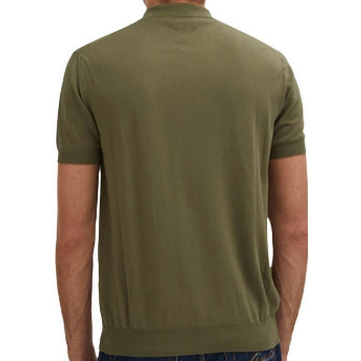 Baracuta Polo pour hommes - SS Polo Knit Cotton Garment Dyed - Vert