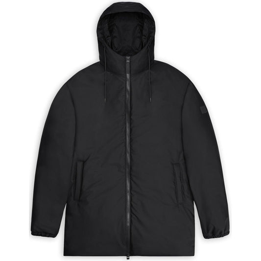 Vestes imperméables Rains unisexe - Lohja Long Insulated Jacket W3T2 - Noir