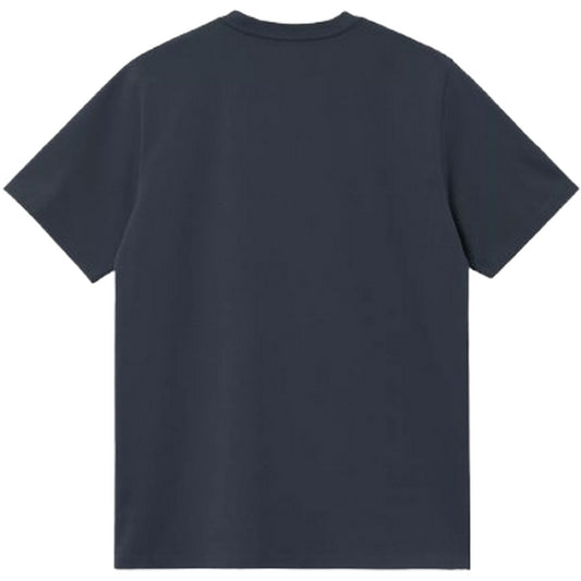 T-shirt Uomo Carhartt Wip - S/S American Script - Blu