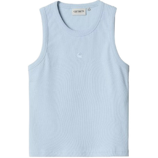 Carhartt Wip Tanktops und Tops für Damen – W' Philips A-Shirt – Hellblau