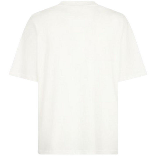 T-shirt męski Fobia – biały T-shirt z dwukolorowym nadrukiem błyskawicy – biały