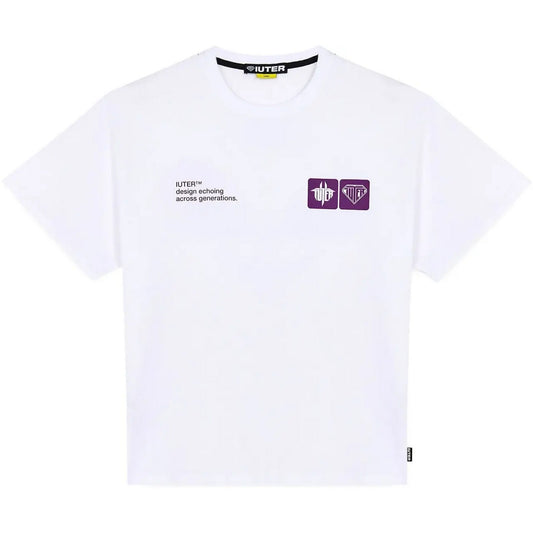 T-shirt męski Iuter – Circle Tee – biały