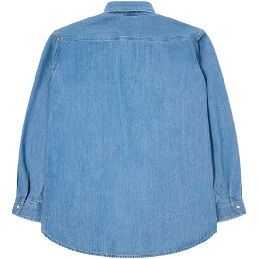 Męskie koszule codzienne Edwin - Western Shirt Ls Japan - Niebieski