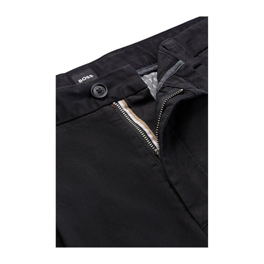 Pantalones de hombre Boss - H-Perin-2Pleats-224 - Negro