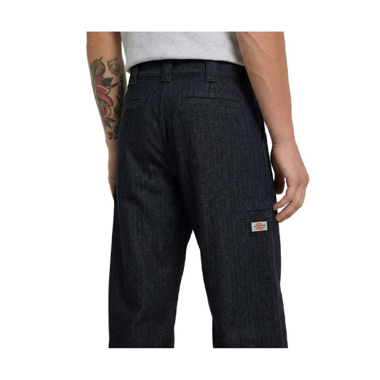 Pantaloni Uomo Dickies - Selvedge Herringbone Denim Work Pant - Nero