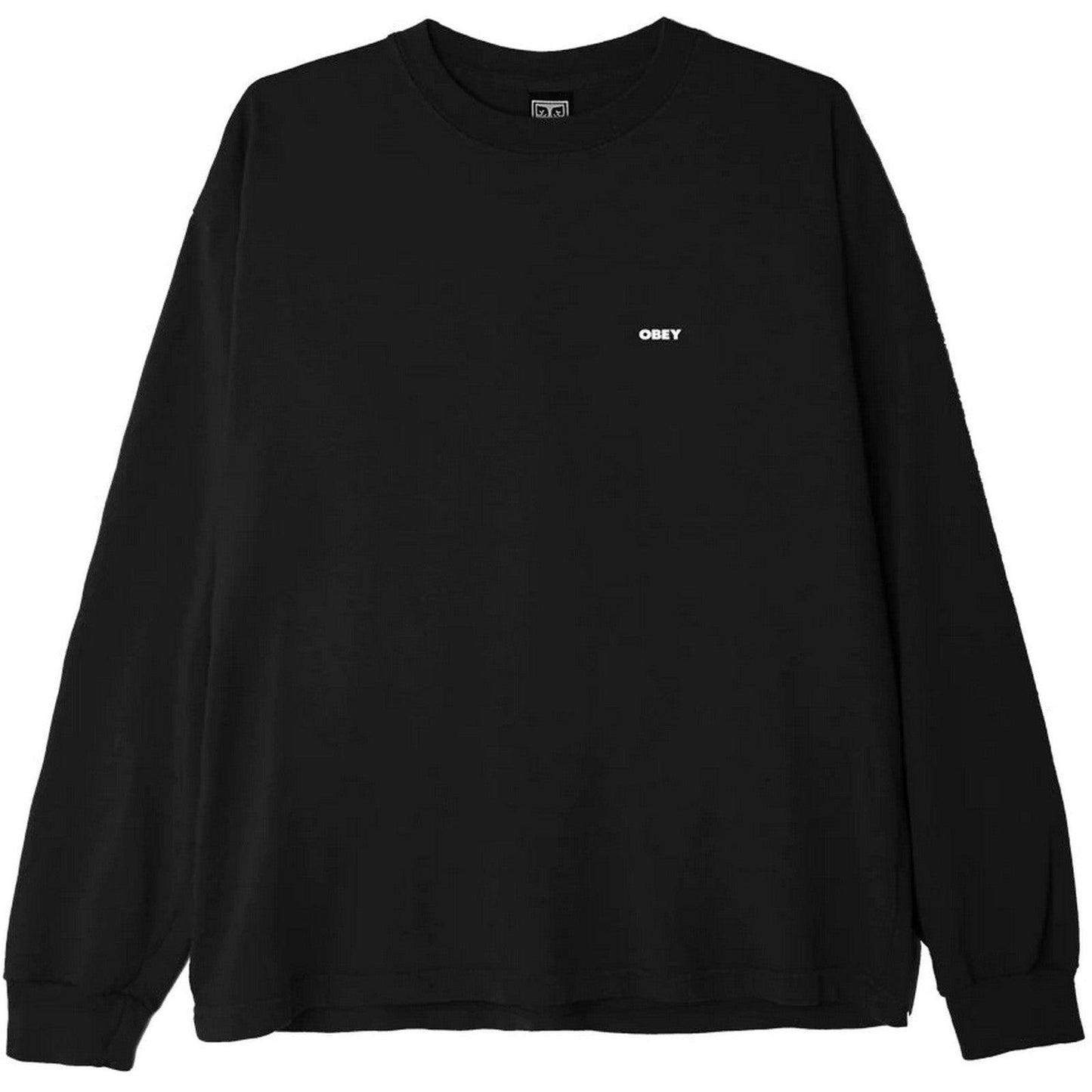Maglie a manica lunga Uomo Obey - Obey Bold 3 Heavyweight Classic Custom - Nero