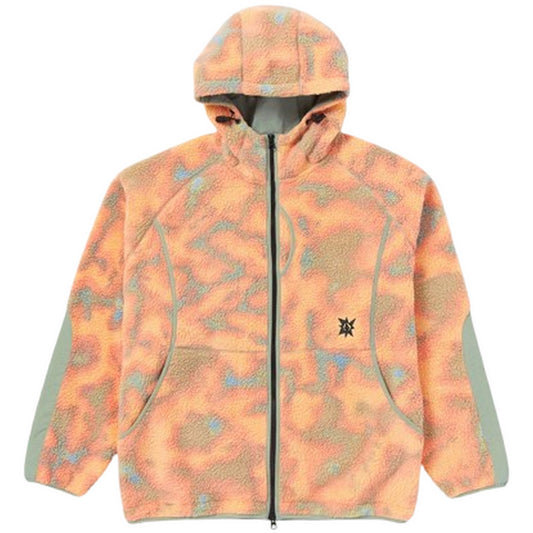 Męskie koszule z długim rękawem Volcom – Tt B Iguchi Zip Fleece – Wielokolorowe