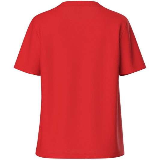 T-shirt Donna Pieces - Pcria Ss Solid Tee Noos Bc - Rosso