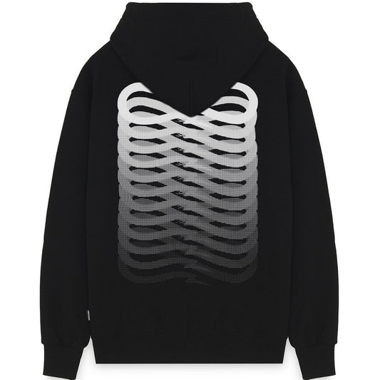 Propaganda Sweats à capuche pour hommes - Sweat-shirt côtelé - Noir
