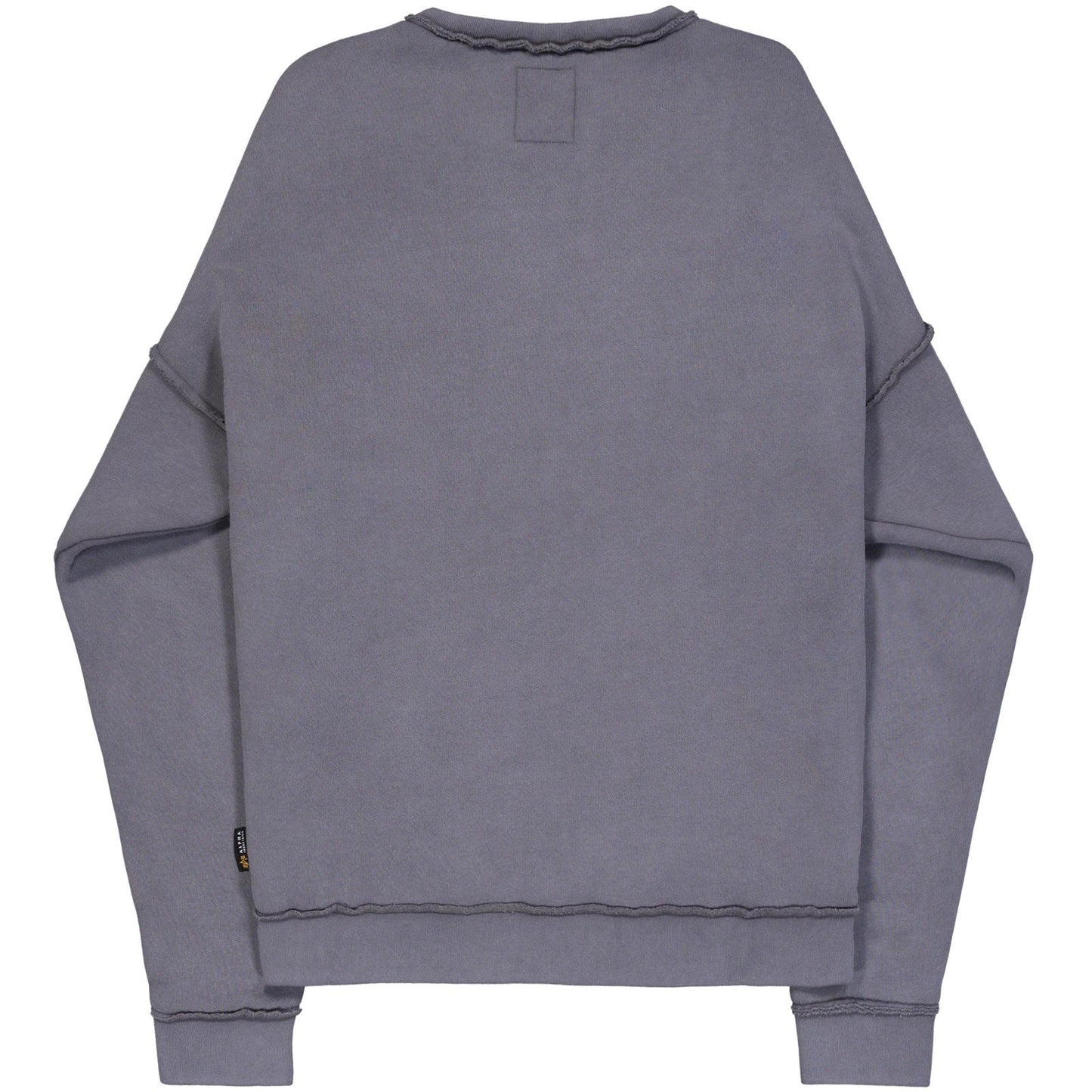 Sudaderas con capucha Alpha Industries para hombre - Cuello redondo con borde abierto - Gris