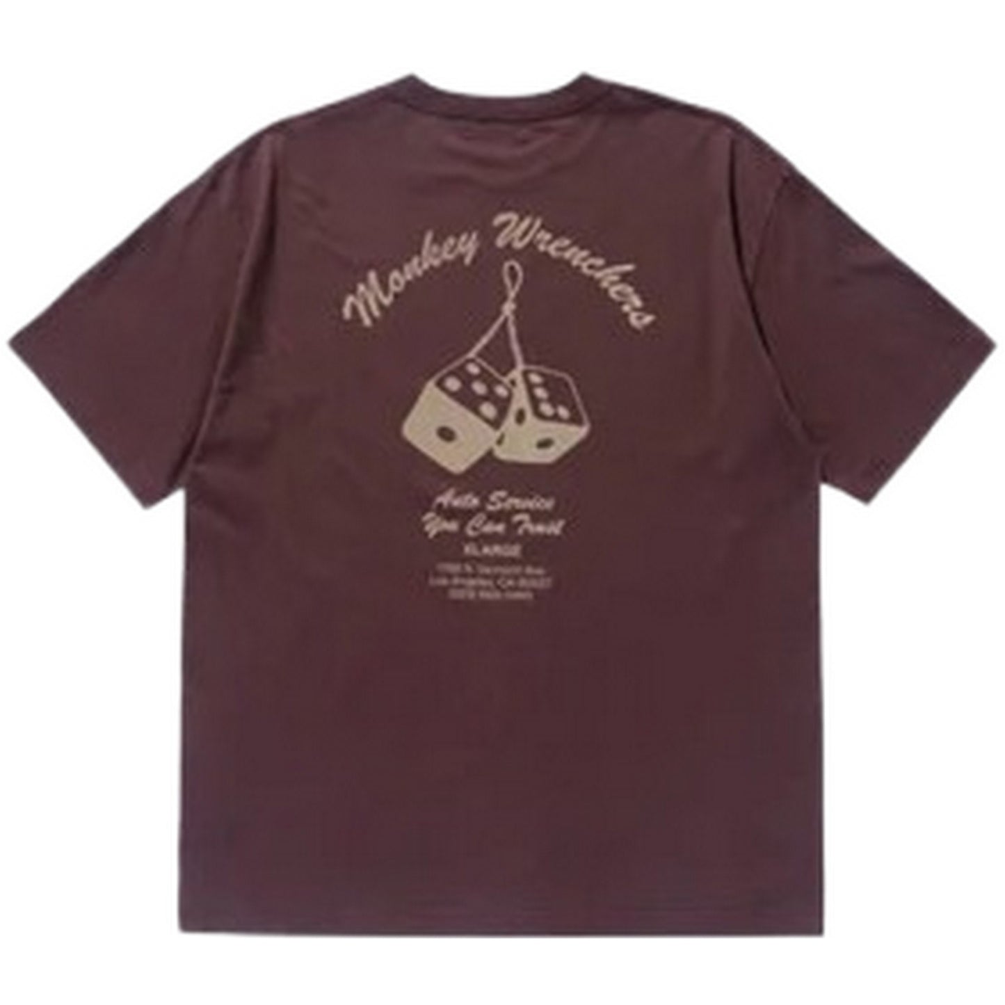 T-shirt Uomo XLarge - Monkey Wrenchers S/S Tee - Marrone