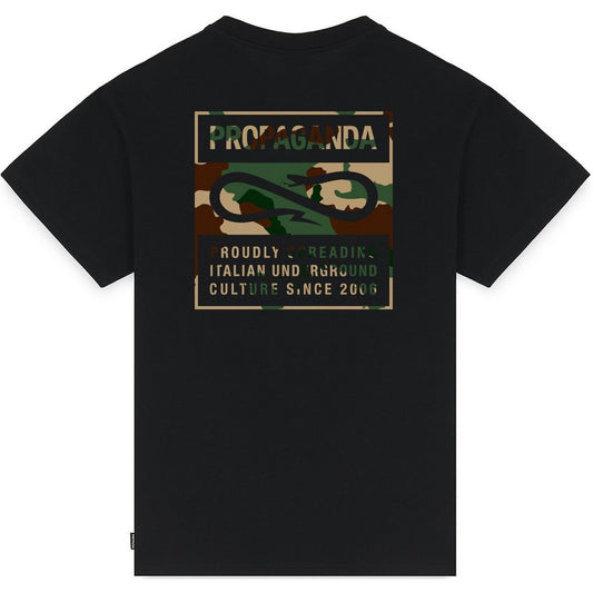 T-shirt Uomo Propaganda - T-Shirt M/M Label Camo - Nero