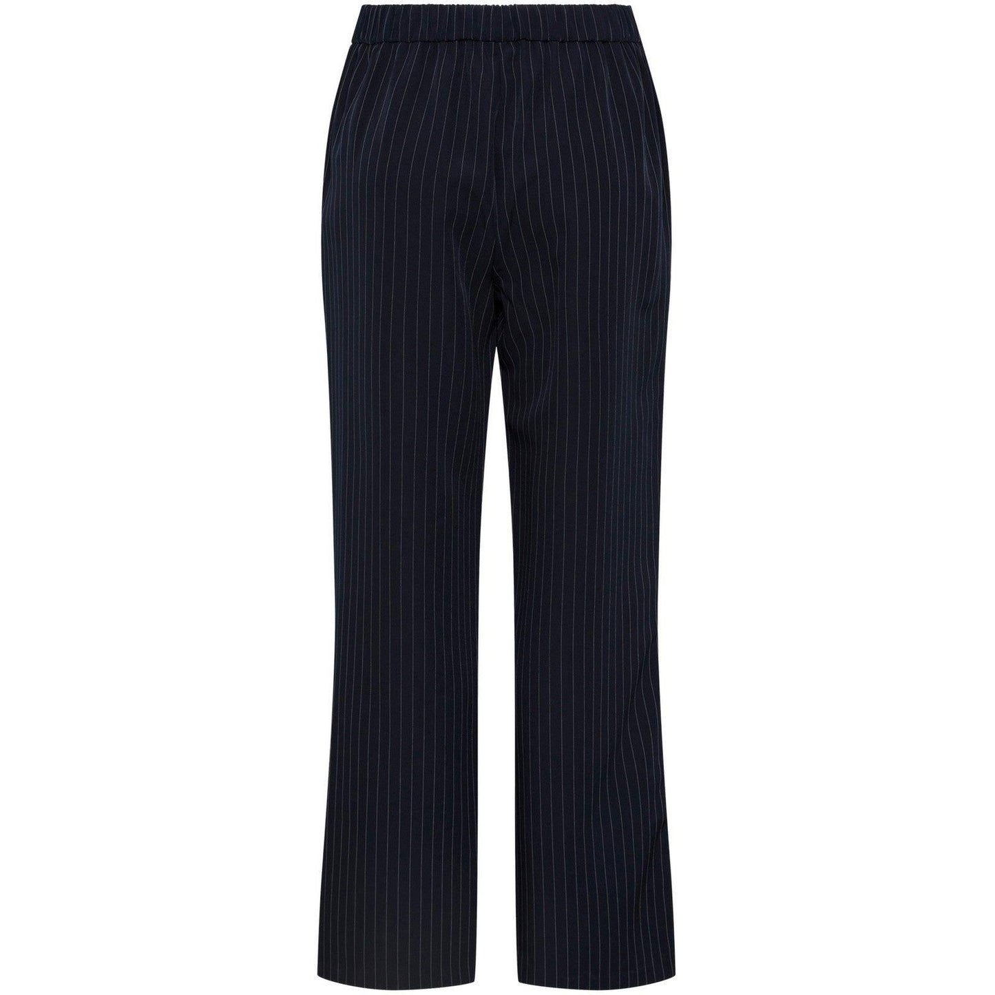 Pantaloni Donna Pieces - Pcbossy Hw Wide Striped Pants Noos - Blu