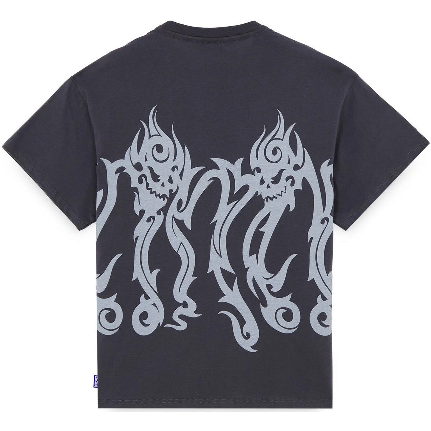 T-shirt Uomo Octopus - Octopus Tribal Skull Tee - Grigio