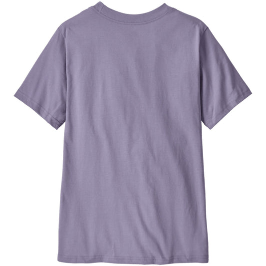 T-shirt unisexe pour garçons Patagonia - T-shirt K's P-6 Logo - Violet