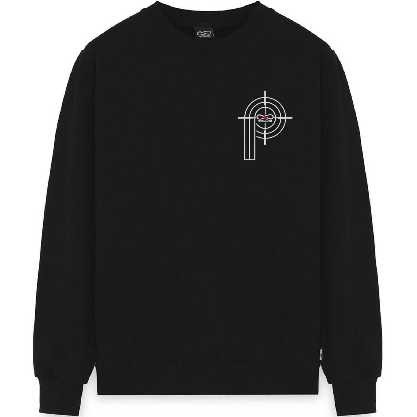 Felpe senza cappuccio Uomo Propaganda - Crewneck Target - Nero