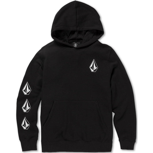 Sweats à capuche Volcom pour garçons - Iconic Stone Po - Noir