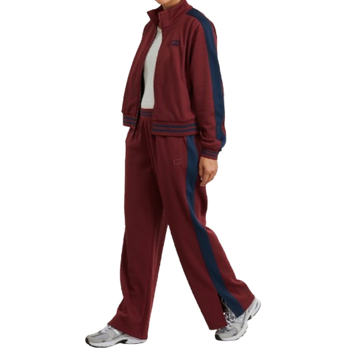 Pantalon New Balance pour femmes - Pantalon de survêtement piqué post-saison - Marron
