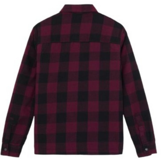 Męskie koszule codzienne Dickies – Sacramento z podszewką Sherpa – Bordeaux