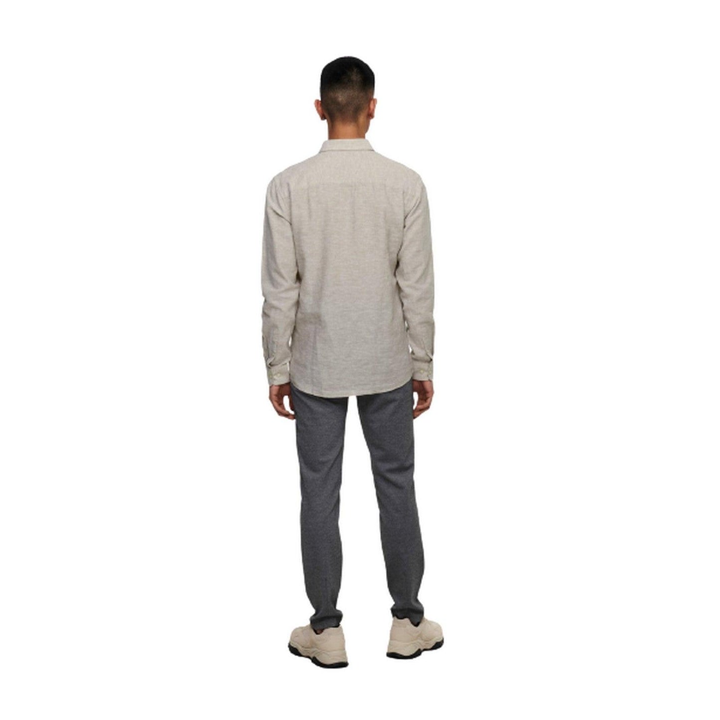 Camicie casual Uomo Only & Sons - Onscaiden Life Ls Solid Linen Shirt Noos - Beige
