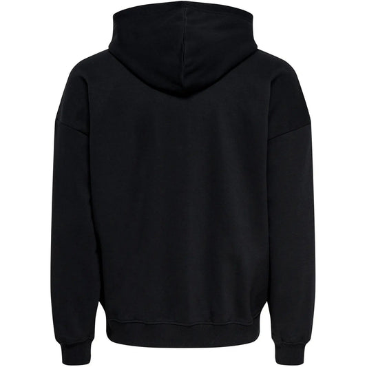 Camisas de manga larga para hombre Only & Sons - Turner Vtg Full Zip Noos - Negro