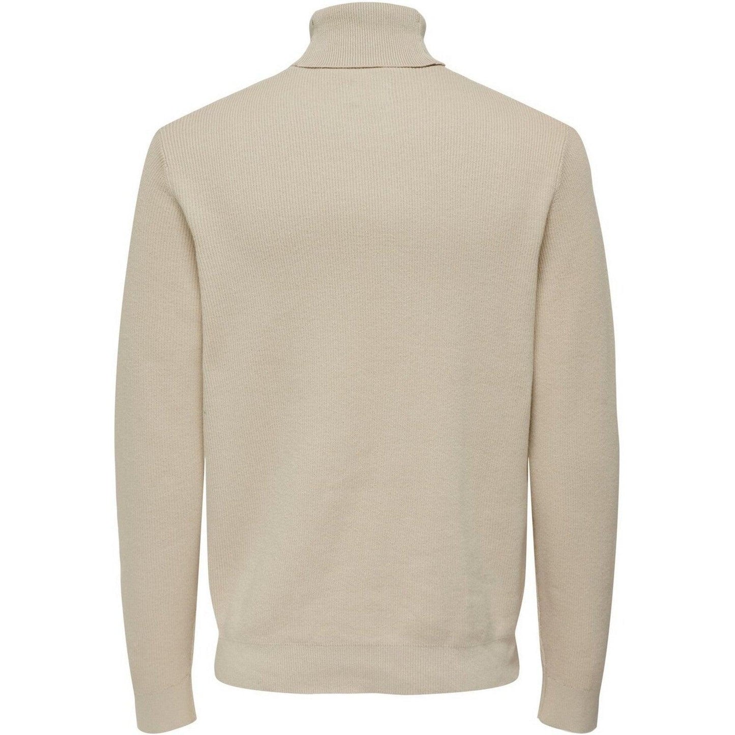Maglioni Uomo Only & Sons - Onsphil Reg 12 Struc Roll Neck Knit Noos - Panna