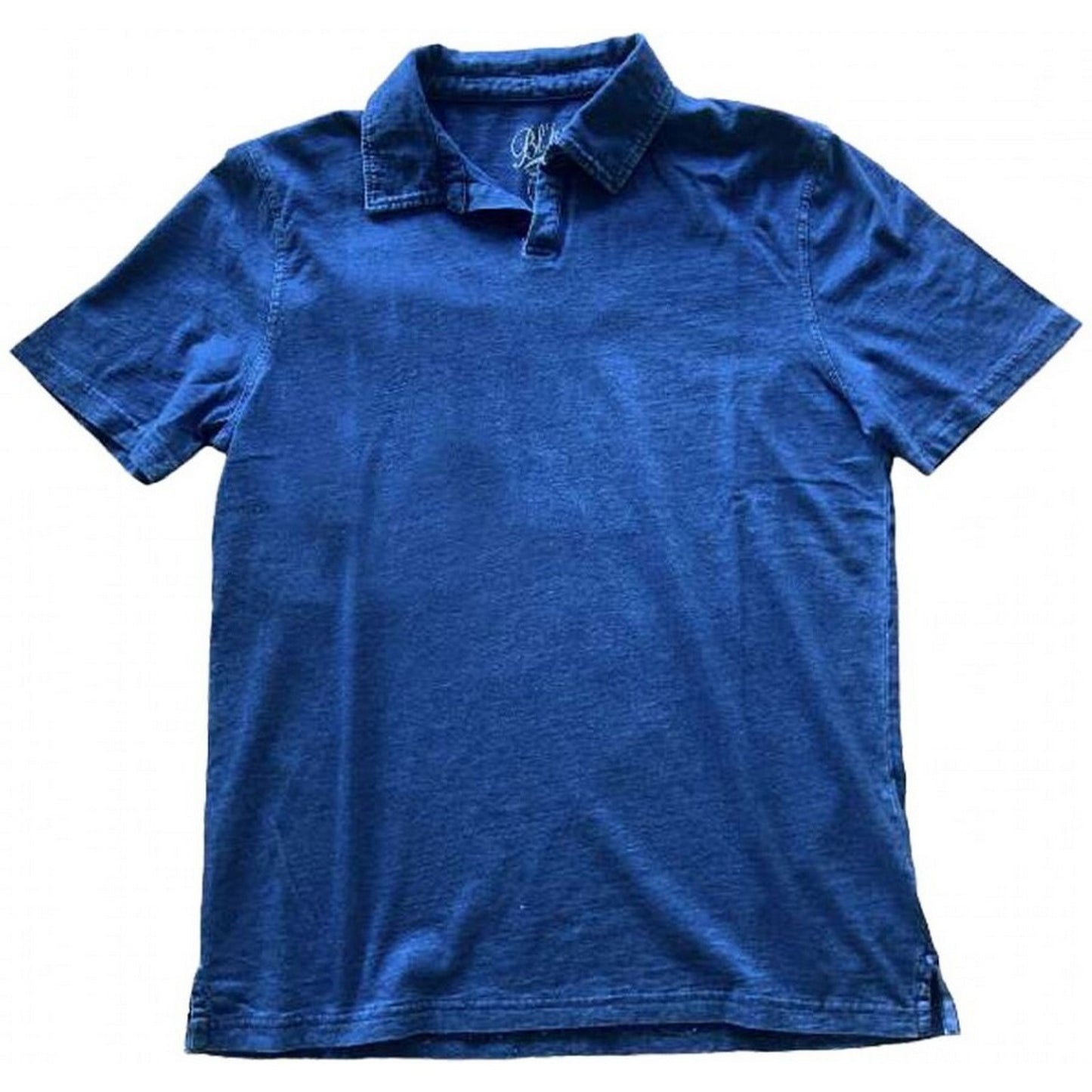 Polo Uomo Bl'ker - Blker Polo Manica Corta Hamptons Senza Bottoni Je - Blu