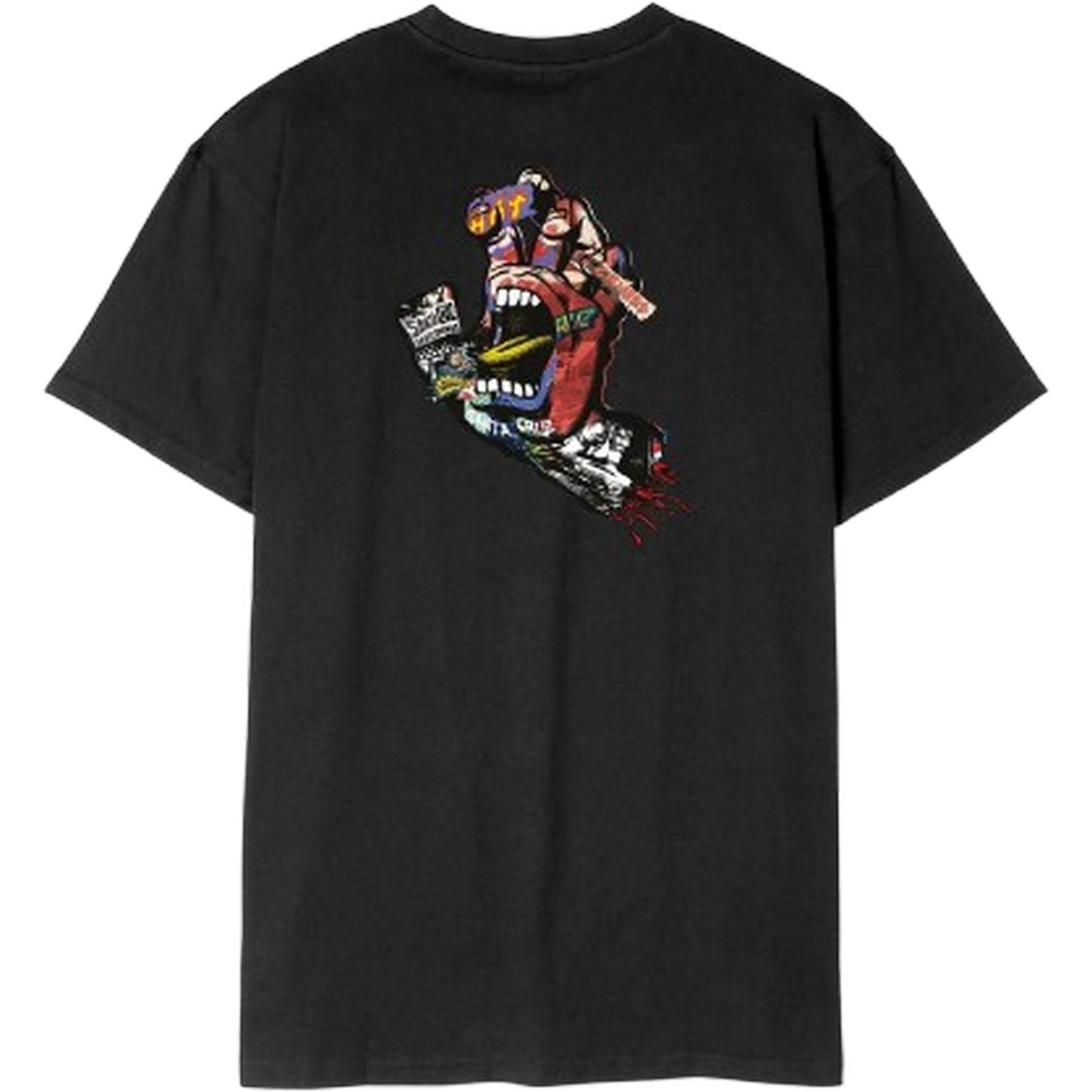 T-shirt Uomo Santa Cruz - Collage Hand T-Shirt - Nero